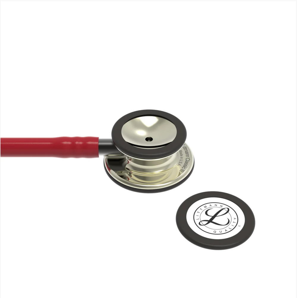 3M™ Littmann® Classic III™ Stethoscope - Burgundy tube & Champagne finish chest piece 5864
