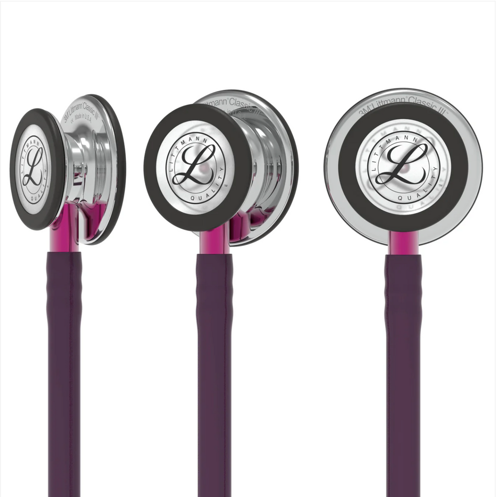 3M™ Littmann® Classic III™ Stethoscope - Plum tube & Mirror finish chest piece 5960