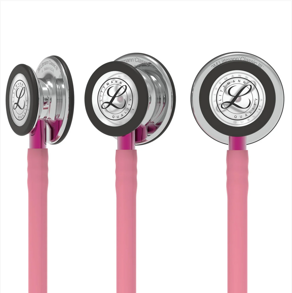 3M™ Littmann® Classic III™ Stethoscope - Pink tube & Mirror finish chest piece 5962