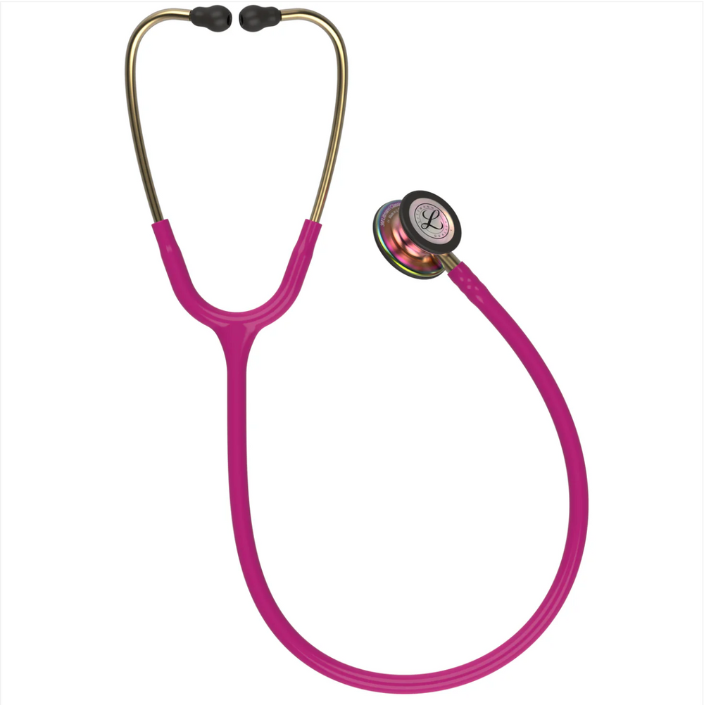 3M™ Littmann® Classic III™ Stethoscope - Raspberry tube & Rainbow finish chest piece 5806