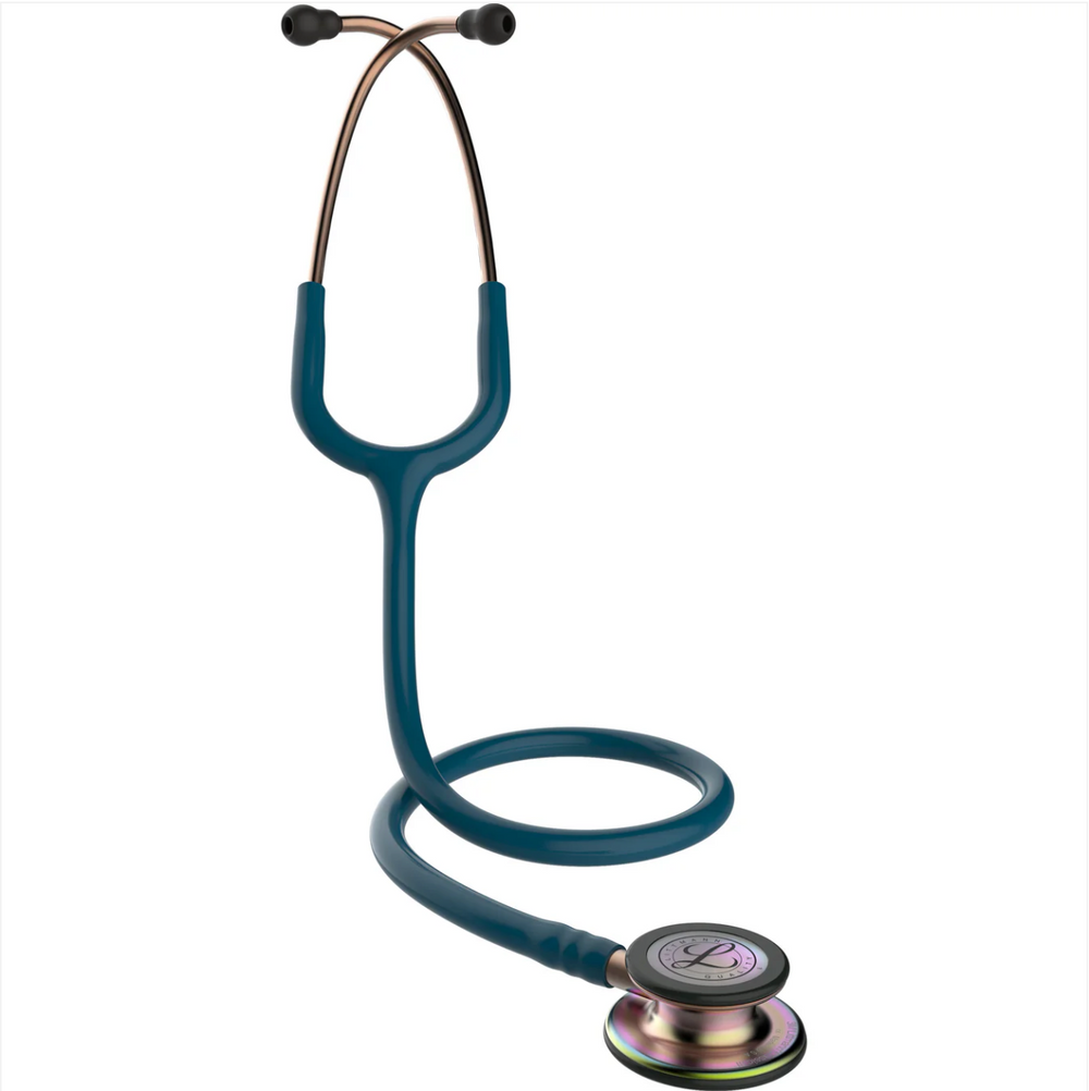 3M™ Littmann® Classic III™ Stethoscope - Caribbean blue tube & Rainbow finish chest piece 5807
