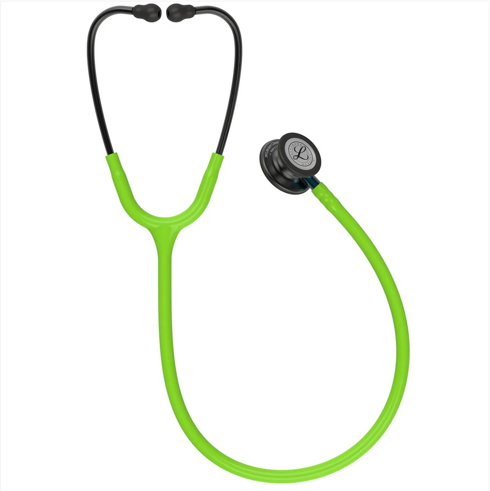 3M™ Littmann® Classic III™ Stethoscope - Lime green tube & Smoke black chest piece 5875