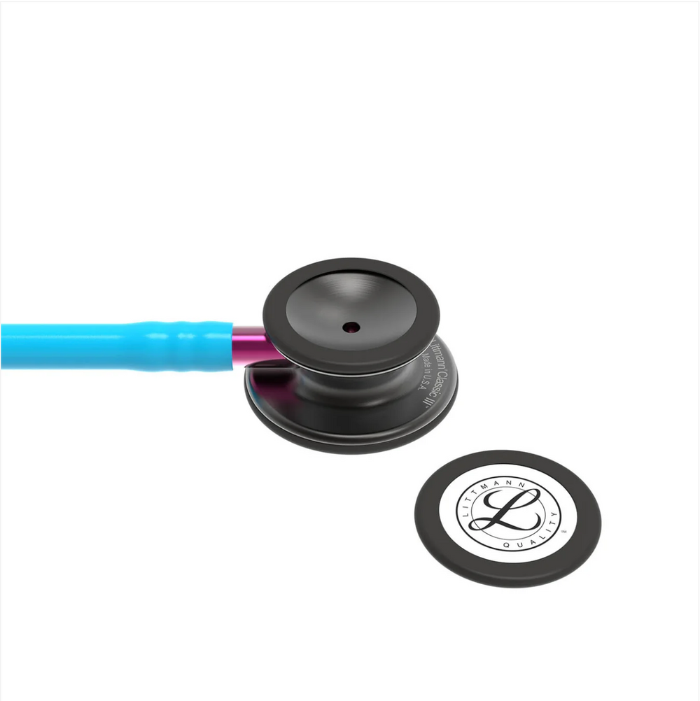 3M™ Littmann® Classic III™ Stethoscope - Turquoise tube & Smoke black chest piece 5872