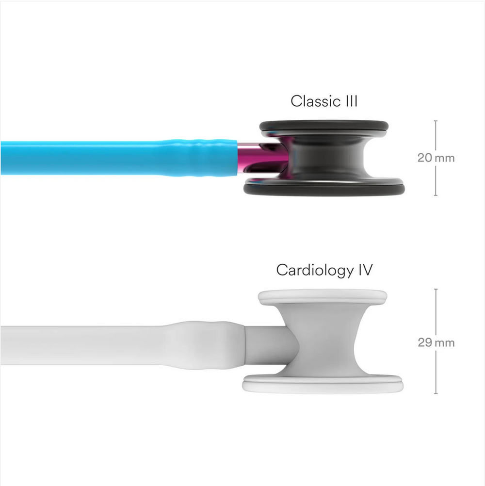 3M™ Littmann® Classic III™ Stethoscope - Turquoise tube & Smoke black chest piece 5872