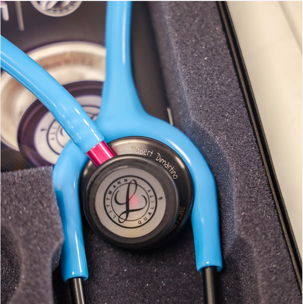 3M™ Littmann® Classic III™ Stethoscope - Turquoise tube & Smoke black chest piece 5872