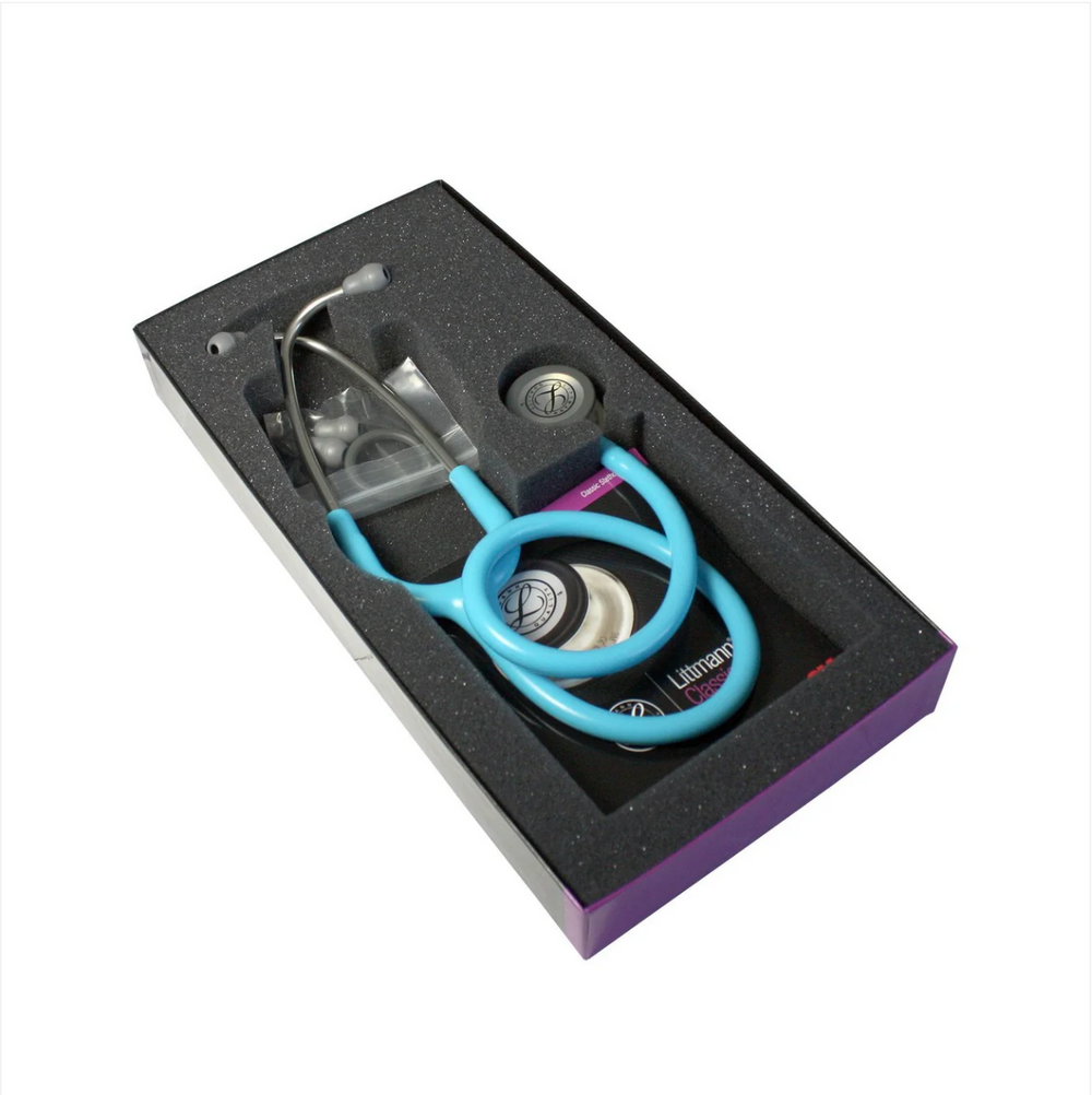 3M™ Littmann® Classic III™ Stethoscope - Turquoise tube & Silver chest piece 5835