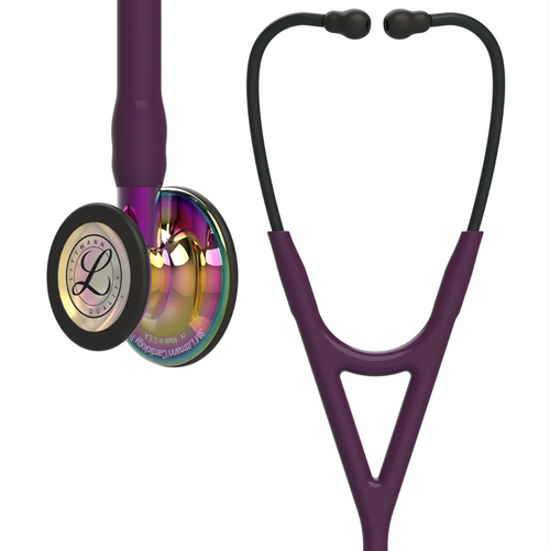 3M™ Littmann® Cardiology IV™ - Plum tube & Polished rainbow finish chest piece 6239