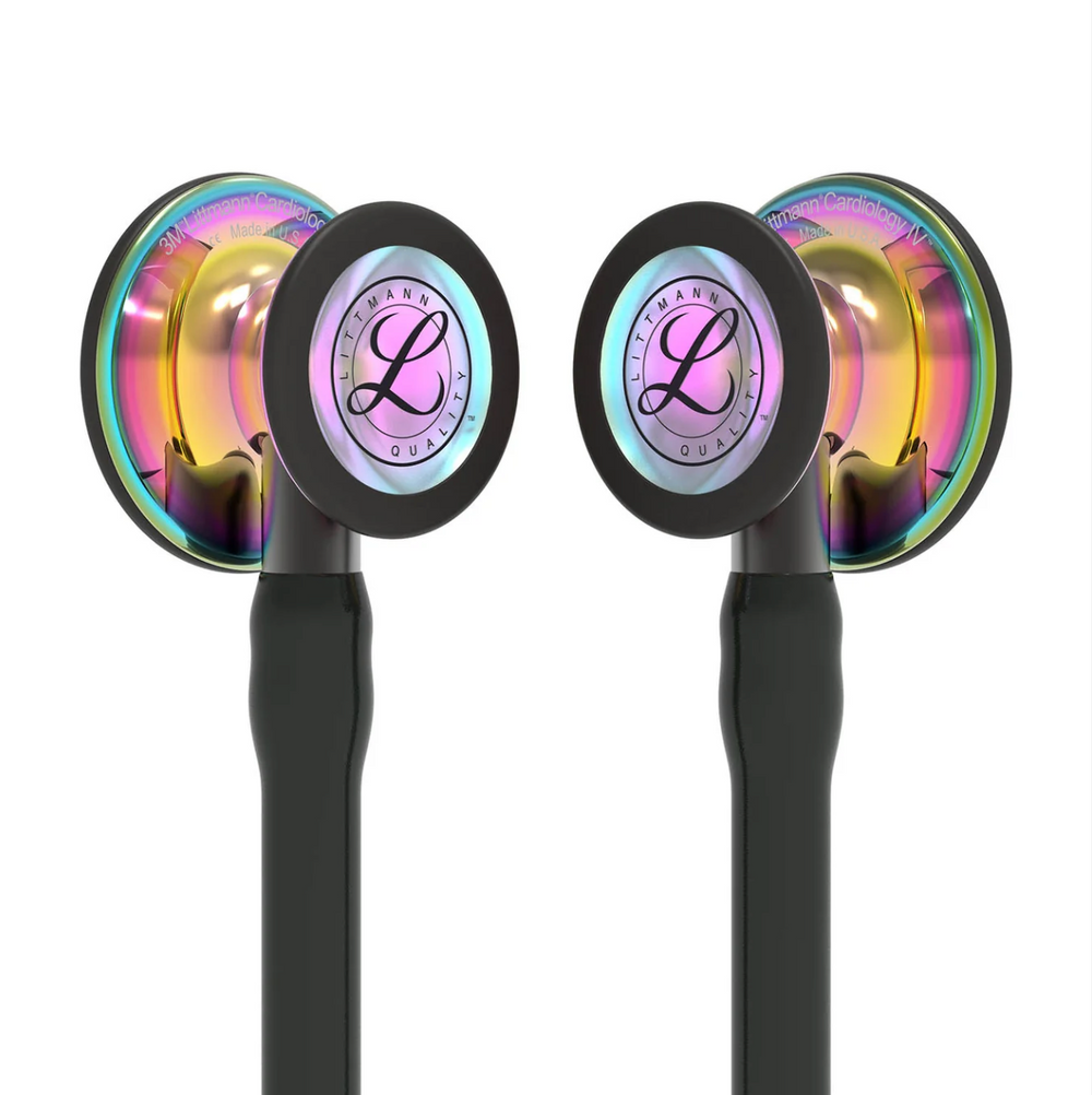3M™ Littmann® Cardiology IV™ - Black tube & Polished rainbow finish chest piece 6240