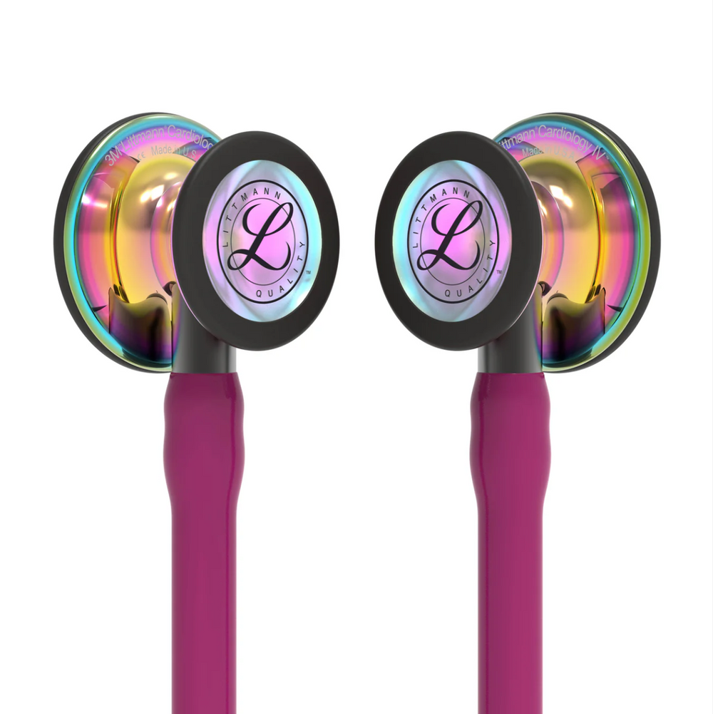 3M™ Littmann® Cardiology IV™ - Raspberry tube & Polished rainbow finish chest piece 6241