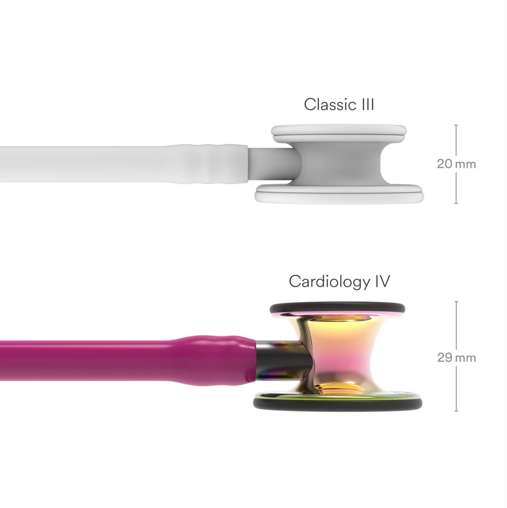 3M™ Littmann® Cardiology IV™ - Raspberry tube & Polished rainbow finish chest piece 6241