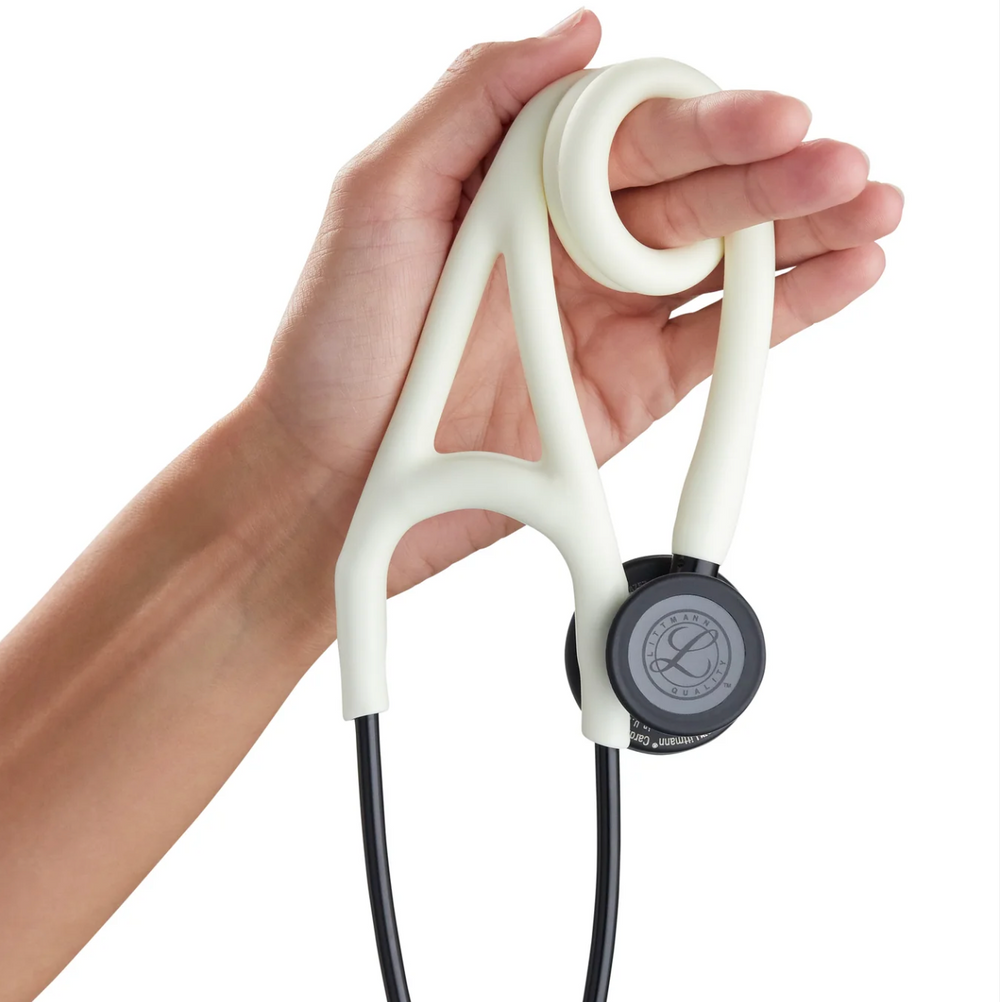 3M™ Littmann® Cardiology IV™ - Alabaster satin tube & Matte black chest piece  6186C