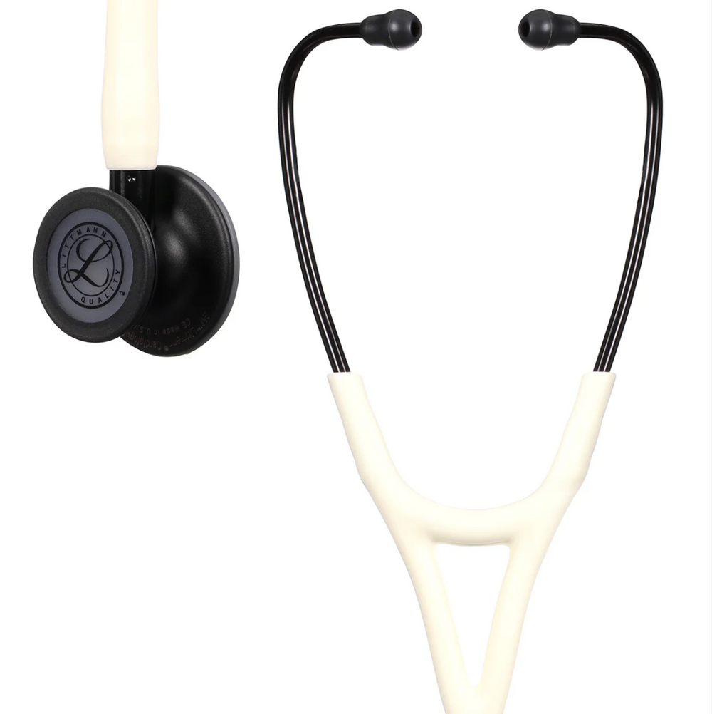 3M™ Littmann® Cardiology IV™ - Alabaster satin tube & Matte black chest piece  6186C