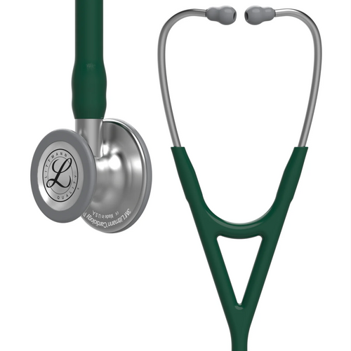3M™ Littmann® Cardiology IV™ - Hunter green tube & Silver chest piece 6155