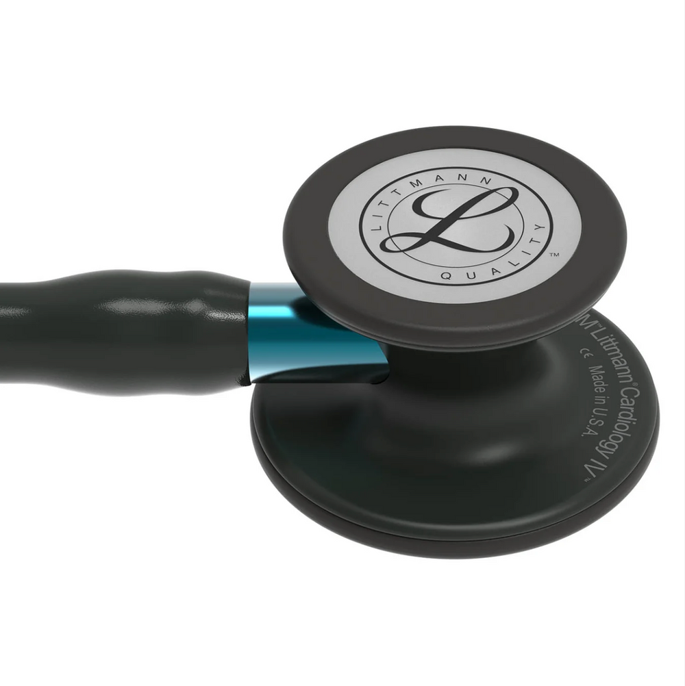 3M™ Littmann® Cardiology IV™ - Black tube & Matte black chest piece, Blue stem 6201