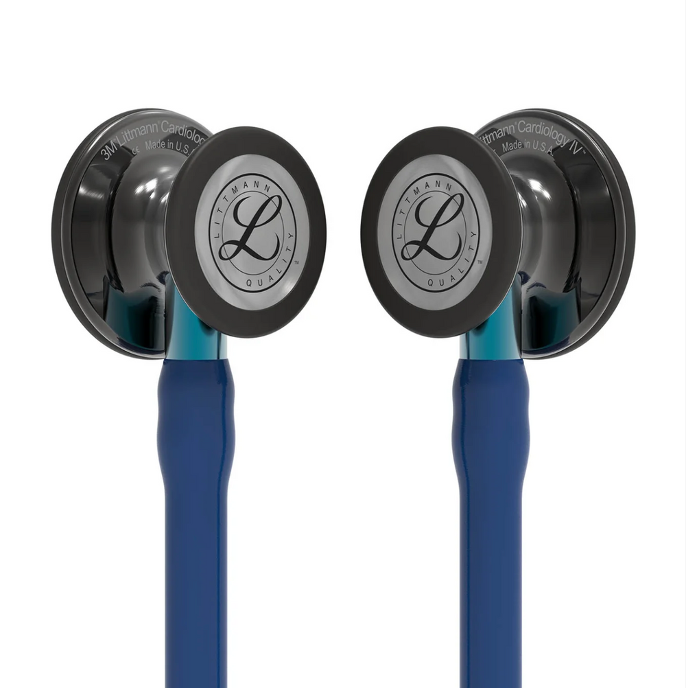 3M™ Littmann® Cardiology IV™ - Navy Blue tube & Polished Smoke chest piece, blue Stem 6202