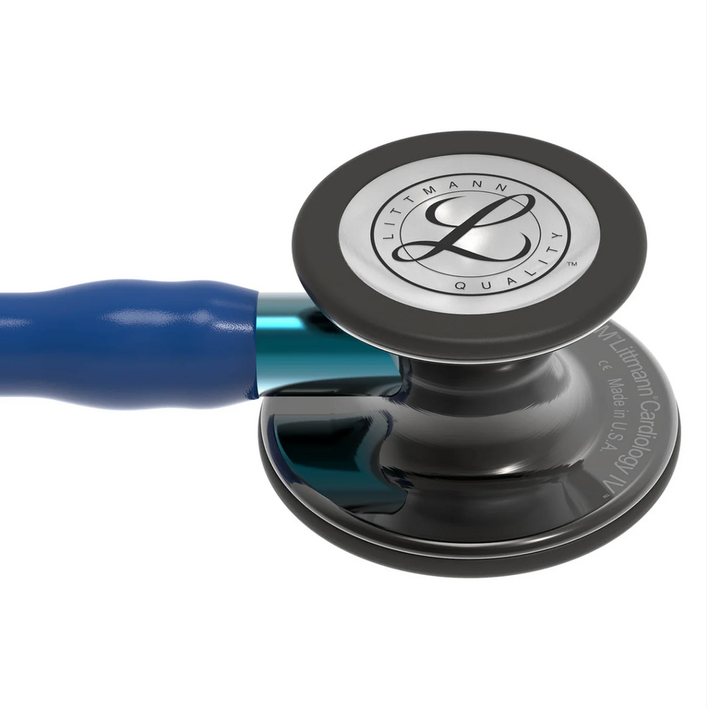 3M™ Littmann® Cardiology IV™ - Navy Blue tube & Polished Smoke chest piece, blue Stem 6202