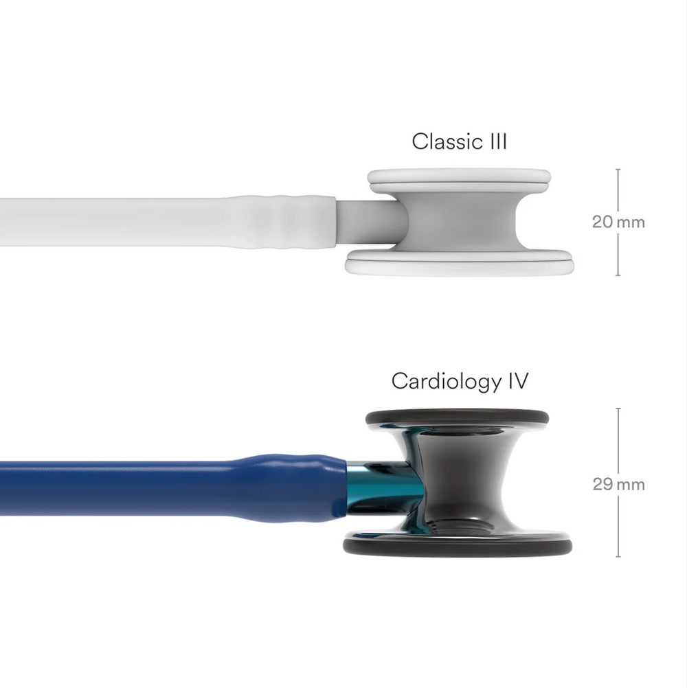 3M™ Littmann® Cardiology IV™ - Navy Blue tube & Polished Smoke chest piece, blue Stem 6202