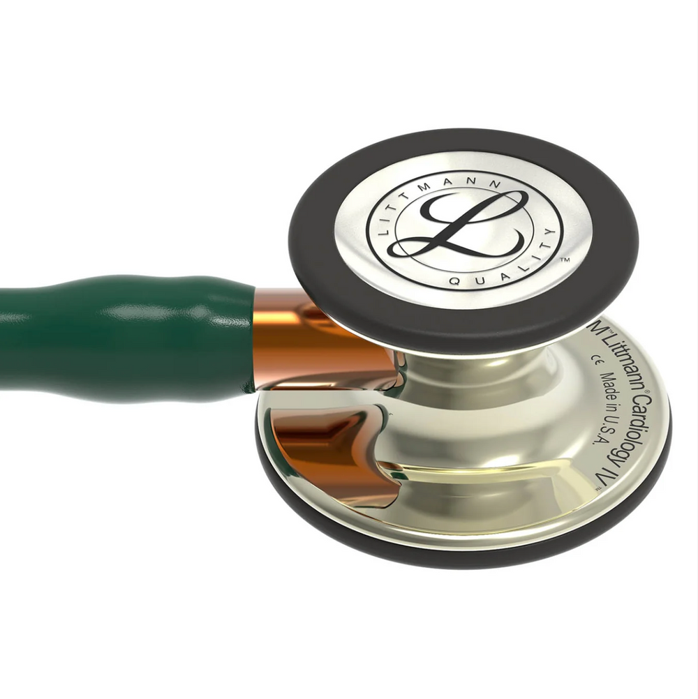 3M™ Littmann® Cardiology IV™ - Hunter green rtube &amp; Polished champagne finish chest piece "Limited Edition" 6206