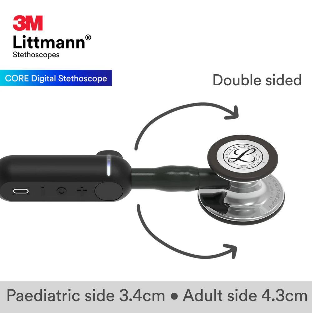 3M™ Littmann® CORE Digital - Black tube & Mirror chest piece 8890