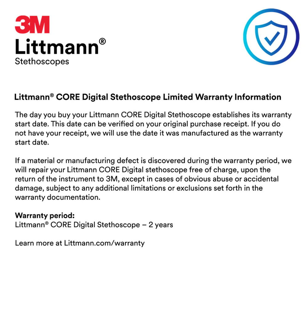3M™ Littmann® CORE Digital - Black tube & High polish copper chest piece 8870