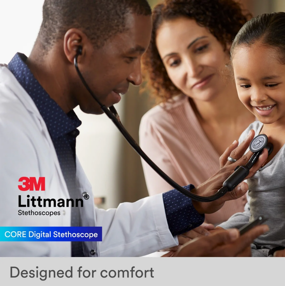 3M™ Littmann® CORE Digital - Black tube & High polish rainbow chest piece 8570