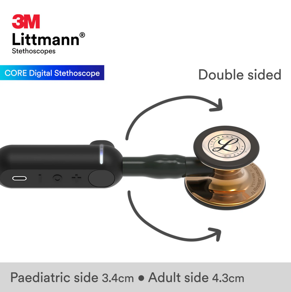 3M™ Littmann® CORE Digital - Black tube & High polish copper chest piece 8870
