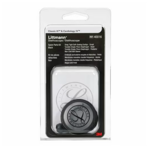 3M™ Littmann® Classic III/Cardiology IV/CORE Digital Stethoscopes Spare Parts Kit - Black
