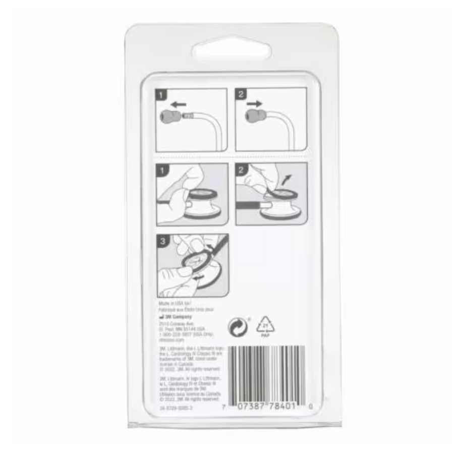 3M™ Littmann® Classic III/Cardiology IV/CORE Digital Stethoscopes Spare Parts Kit - Black