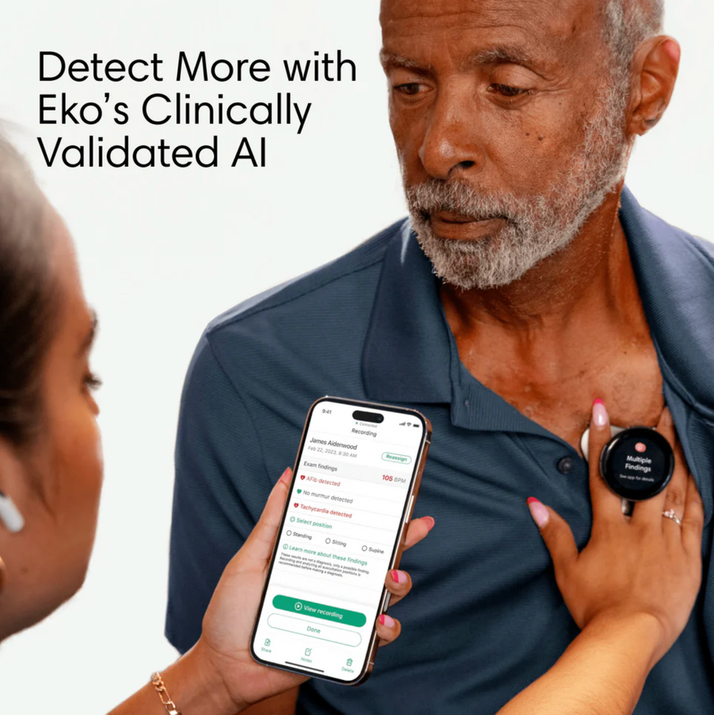 Eko CORE 500™ Digital Stethoscope - Matte Black Chestpiece