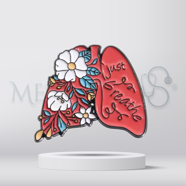 Just breath flowered lung - Brooch