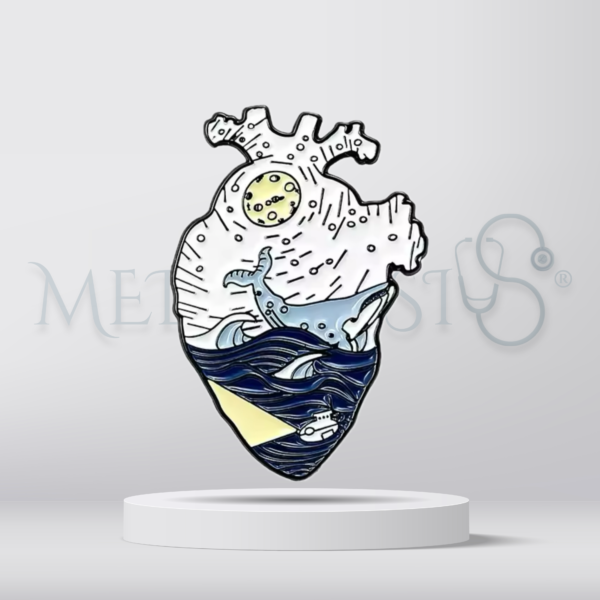 Ocean heart - Brooch
